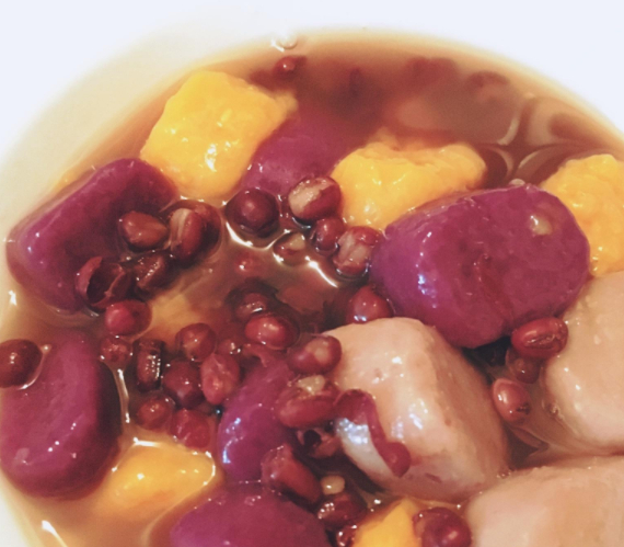 Q弹芋圆，保健红豆汤，结合美味与健康的甜品