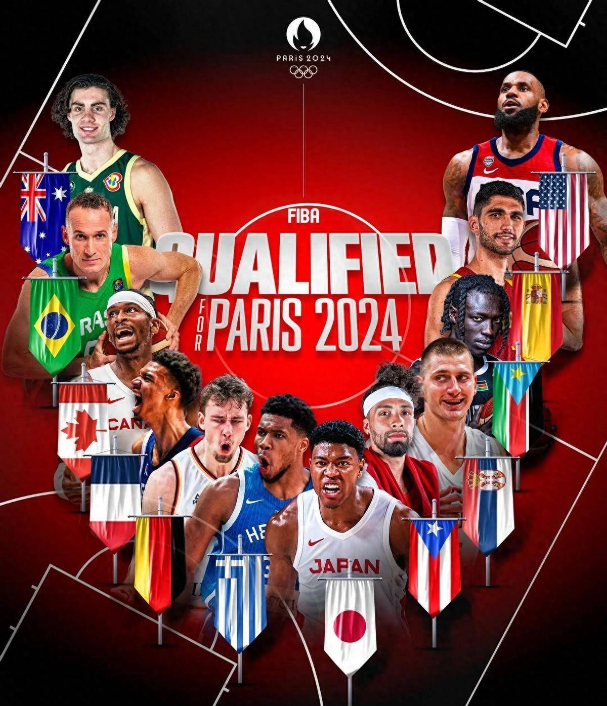 巴黎奥运男篮赛NBA职业联赛中文官网__实时赛程比分+球队资讯程出炉！日本男篮代表亚洲出战奥运