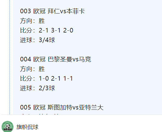 欧冠前瞻 巴黎圣日尔曼VS马德里竞技：战术与实力的较量(内附今日2场扫盘)