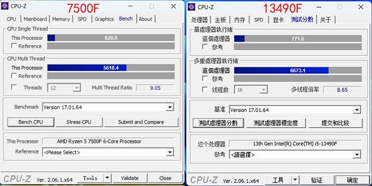 13490F与7500F对比总结：为何13490F是更优选择