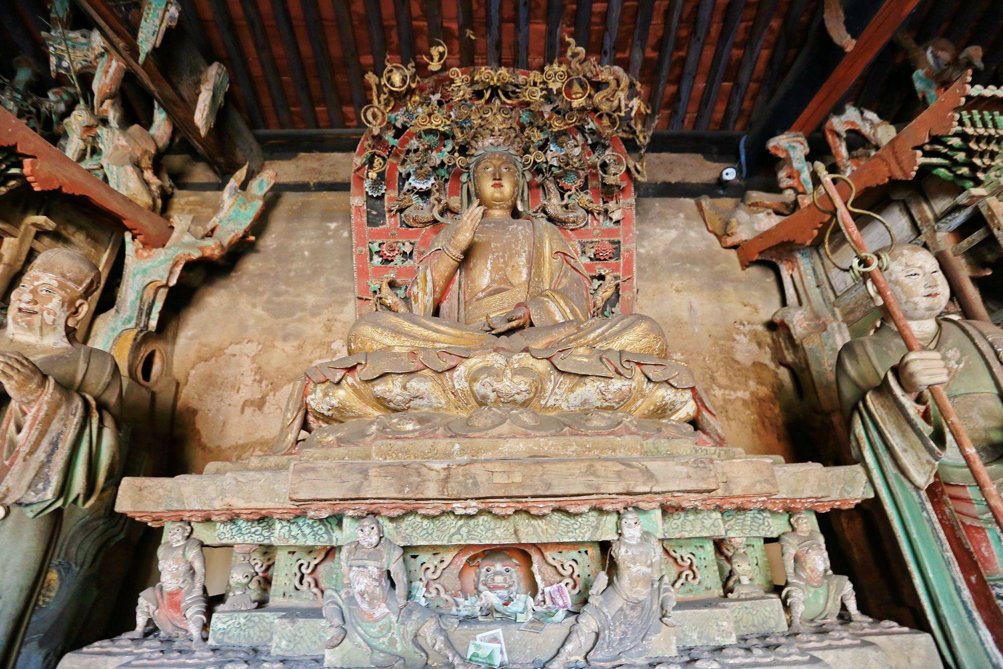 山西平遥双林寺，历经1400年的国宝寺庙，被誉为东方彩塑艺术宝库