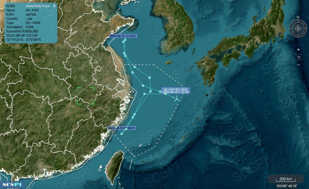 7艘万吨滚装船南下台海，美军侦察机火速出动，五角大楼不敢怠慢