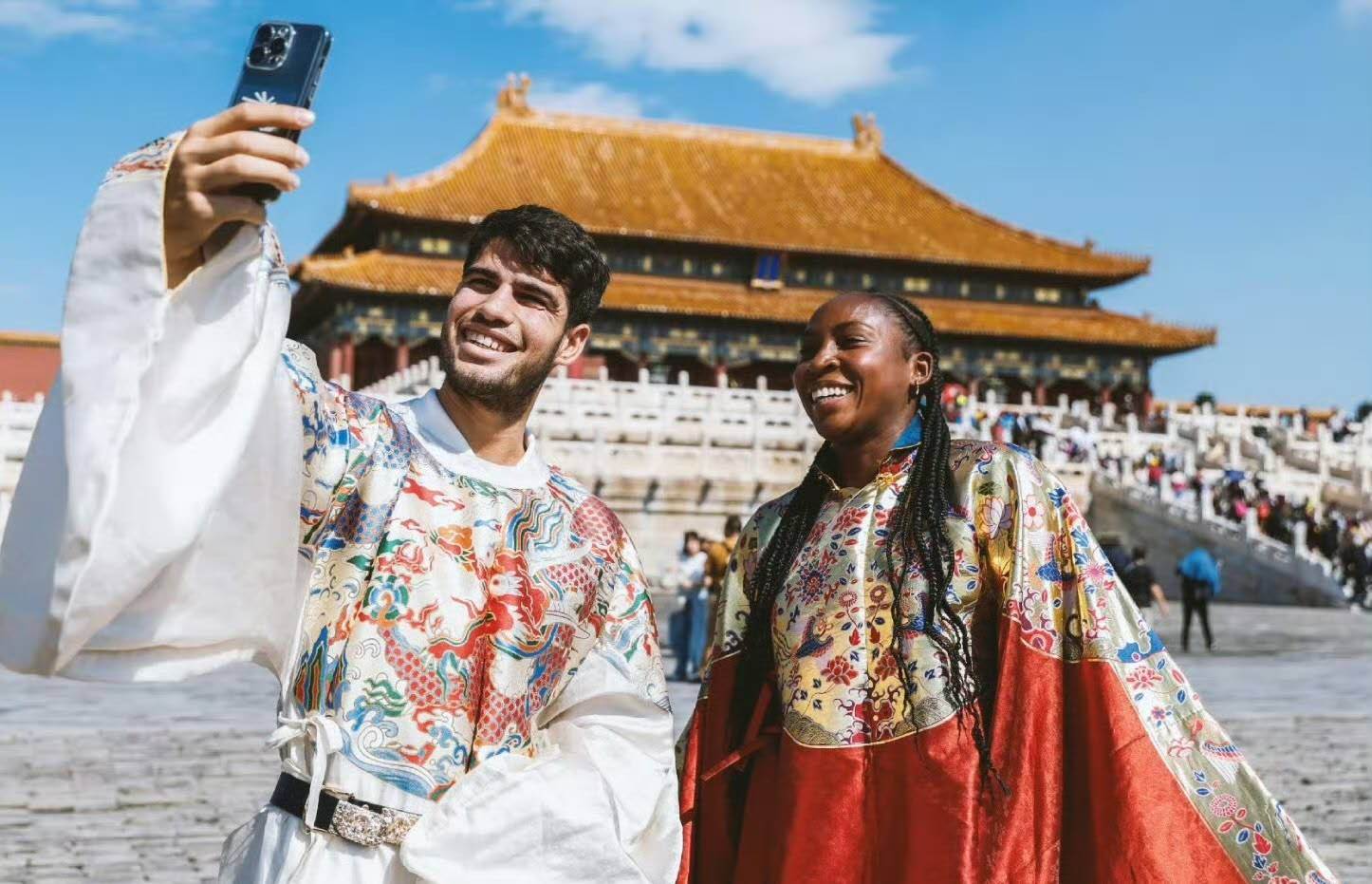原创             高芙直言中国为自己的福地，武网夺冠后笑言希望明年再赴故宫还愿