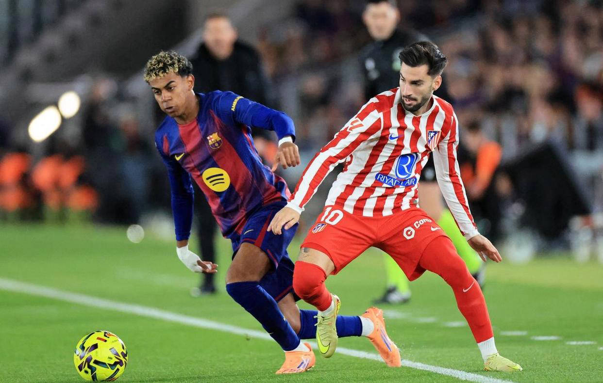 “西班牙足球甲级联赛巴萨3-1逆转马竞西甲