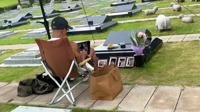 大S纪念雕像已落成！9层台阶藏爱意，具俊晔租住地点遥望大S墓园