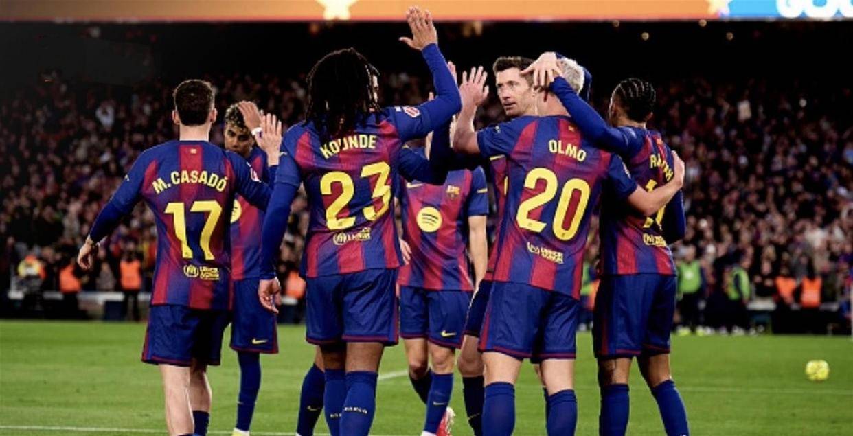 西甲积分榜巴萨3-0豪取三连胜先赛4分领