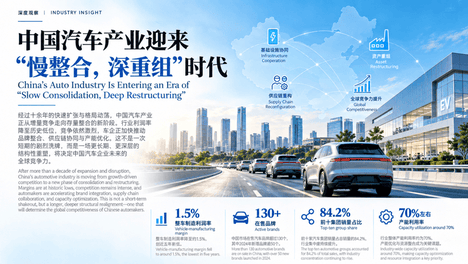 中国汽车产业迎来“慢整合，深重组”时代