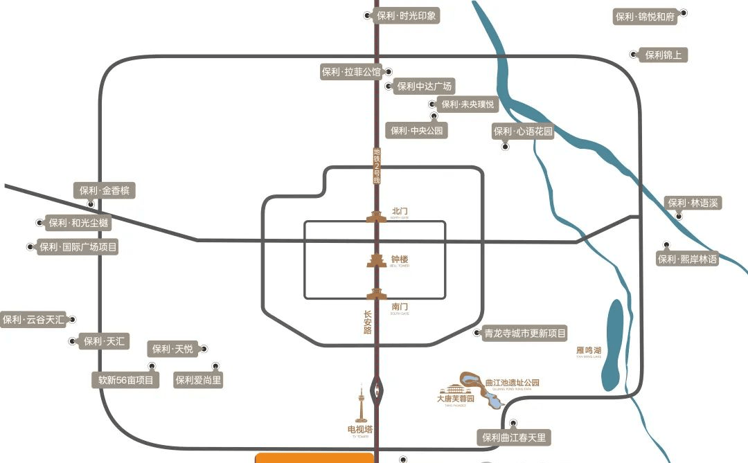 保利咏山和颂西安（营销中心）建面约94115㎡园林绿化在售楼栋住宅总数(图1)