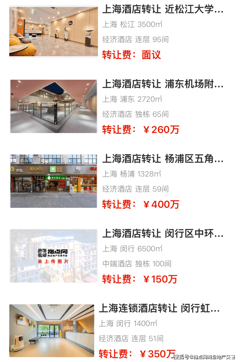 美嘉体育下载上海酒店转让出售 2507期｜指点网(图3)