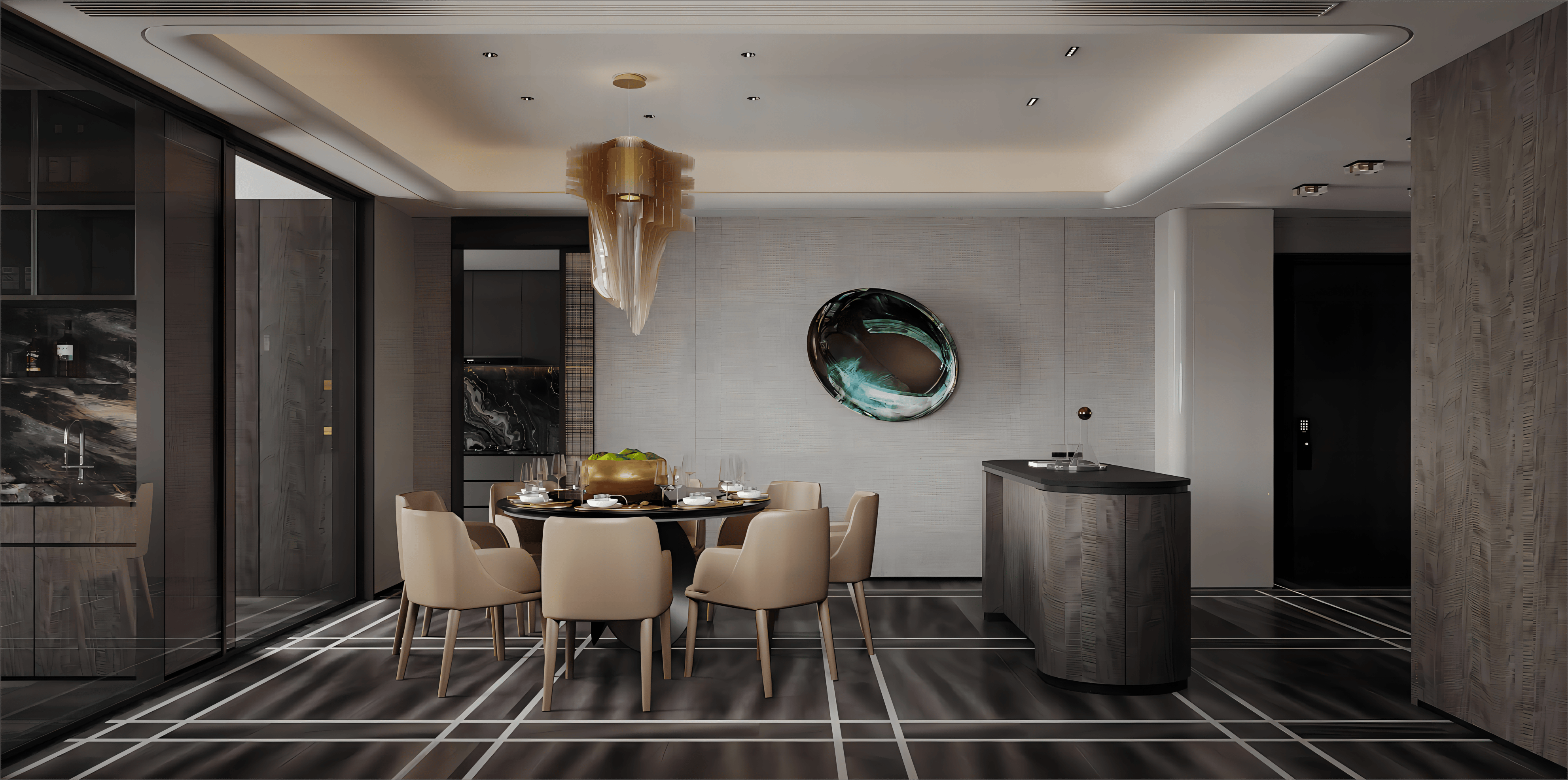 Top重庆千广装扮工程有限公司：大平层策画别墅策画高端私宅装修大宅总包交付专业之