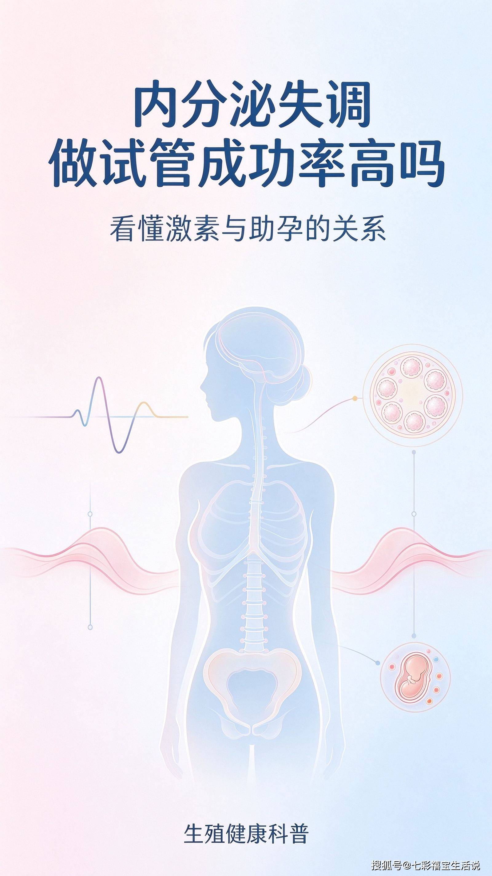 内分泌失调做试管成功率高吗？七彩禧宝|先看懂激素和助孕的关系