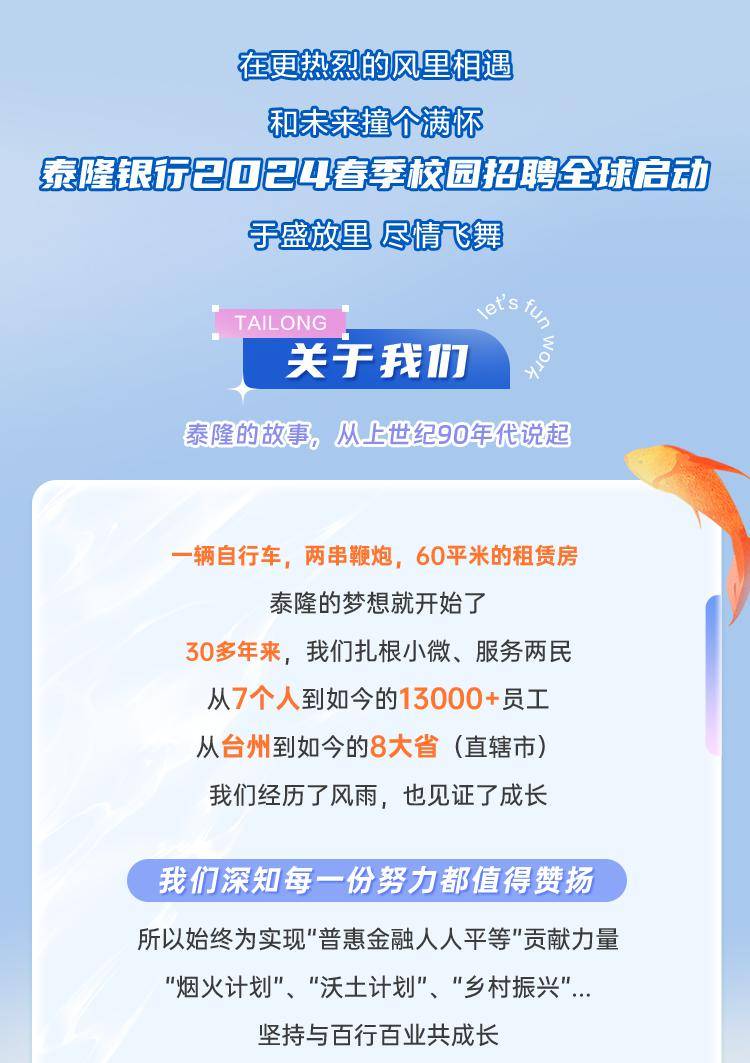 招聘信息 | 泰隆银行