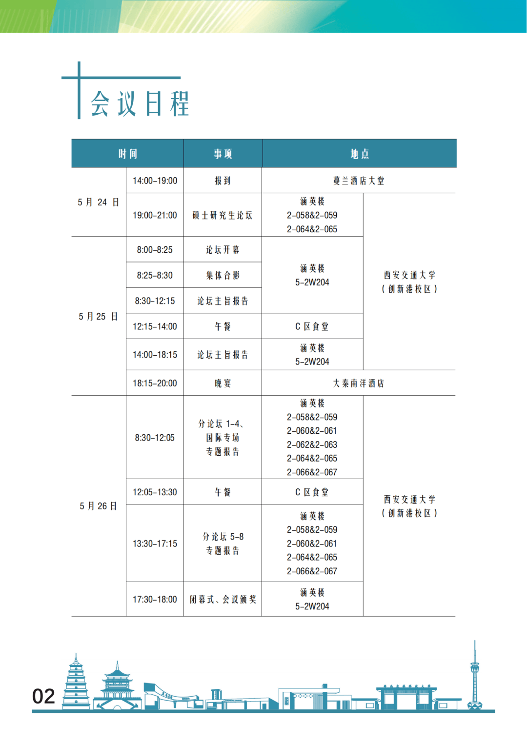 事项通知如下：————会议信息————————会议日程安排————