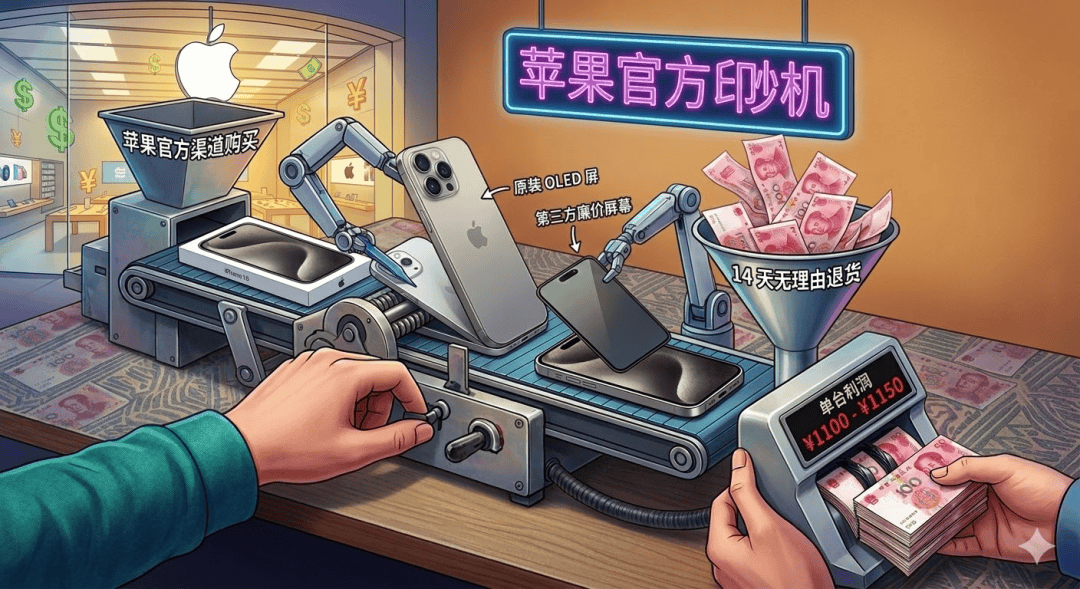 你买的全新iPhone，屏幕可能早被人偷偷换走了？