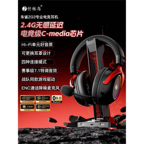 在游戏世界中脱颖而出竹林鸟朱雀ZG3电竞耳机带你飞！(图1)
