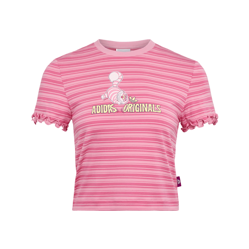 时尚与科技的完美交融——adidas迪士尼联名条纹修身针织运动短袖T恤(图1)