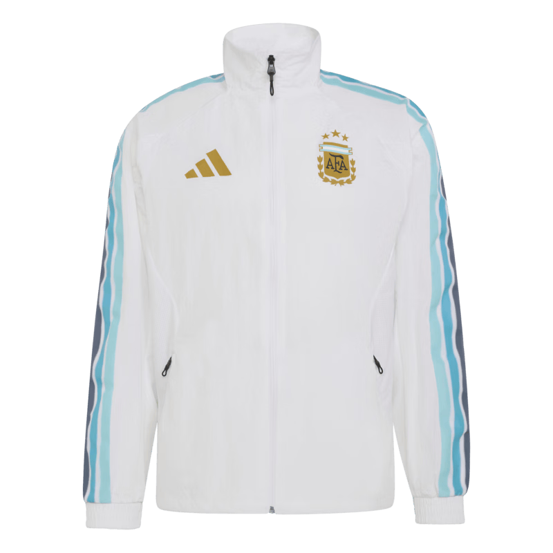 时尚与运动的完美交融——adidas阿根廷队足球休闲立领夹克点燃你的潮流激情(图1)