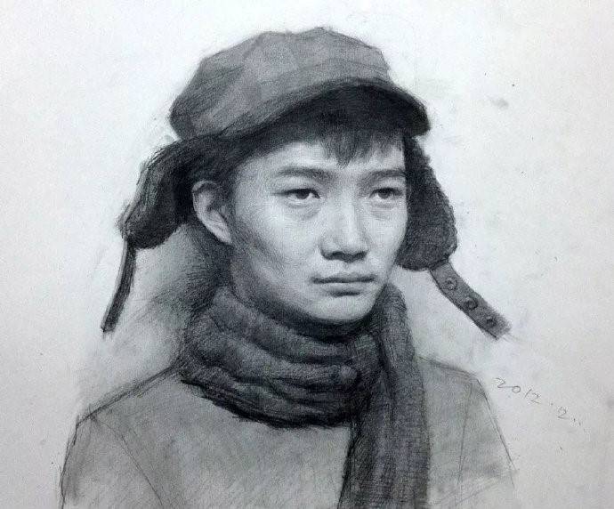 石家庄画室素描人物头像