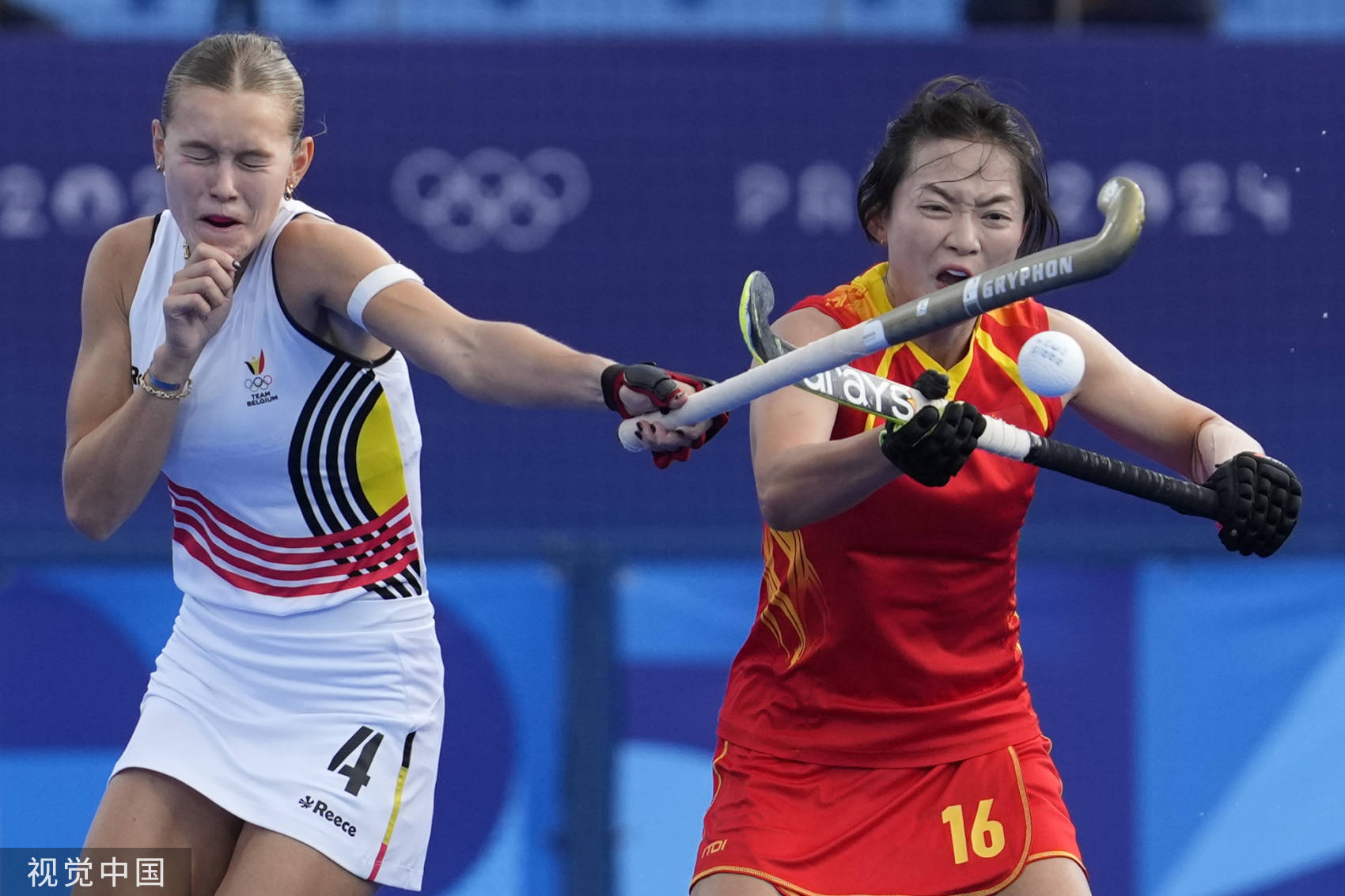 组图女子曲棍球中国顺利进决赛全员激动庆祝