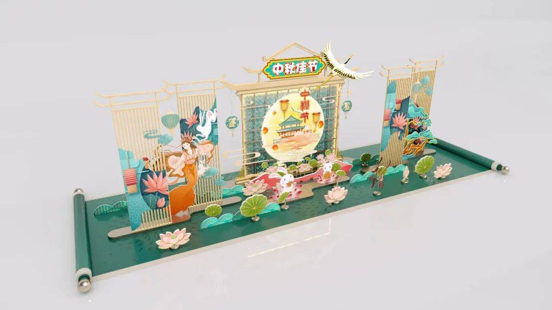 中秋佳节,如何进行美陈布置与装饰,才能打破千篇一律的视觉疲劳,达到