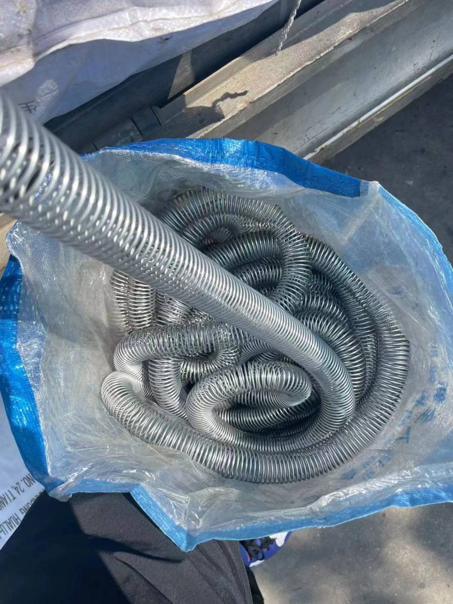 沥青渗水弹簧钢管 排水系统 螺旋裹丝透水管海晨