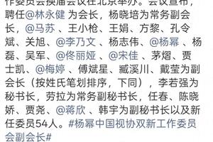 影视圈重磅换届！林永健任会长，李乃文杨幂梅婷宋佳携手任副会长-图片