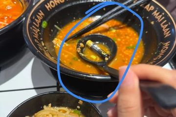 顾客在肥汁米兰的米线中吃出电池 商家：从