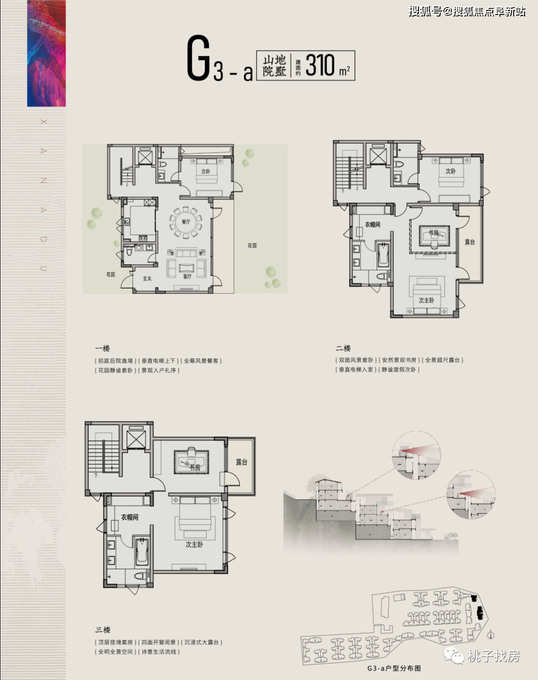 Ⅰ期湖曉雲墅合院戶型均採用全邊套無遮擋設計,匹配大開間,短進深