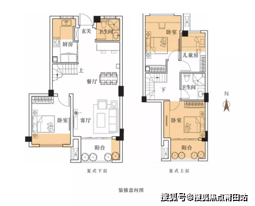 約80㎡平層稀缺三房 一梯兩戶建築類型多層:高於10米,低於或等於24米