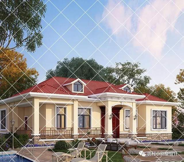 30款居家养老的一层养老小别墅,外观简约大气一层农