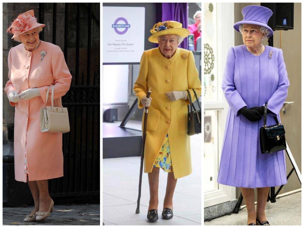 伊丽莎白女王同色系的衣服,就连雨伞帽子包包都是亮点_时尚_颜色