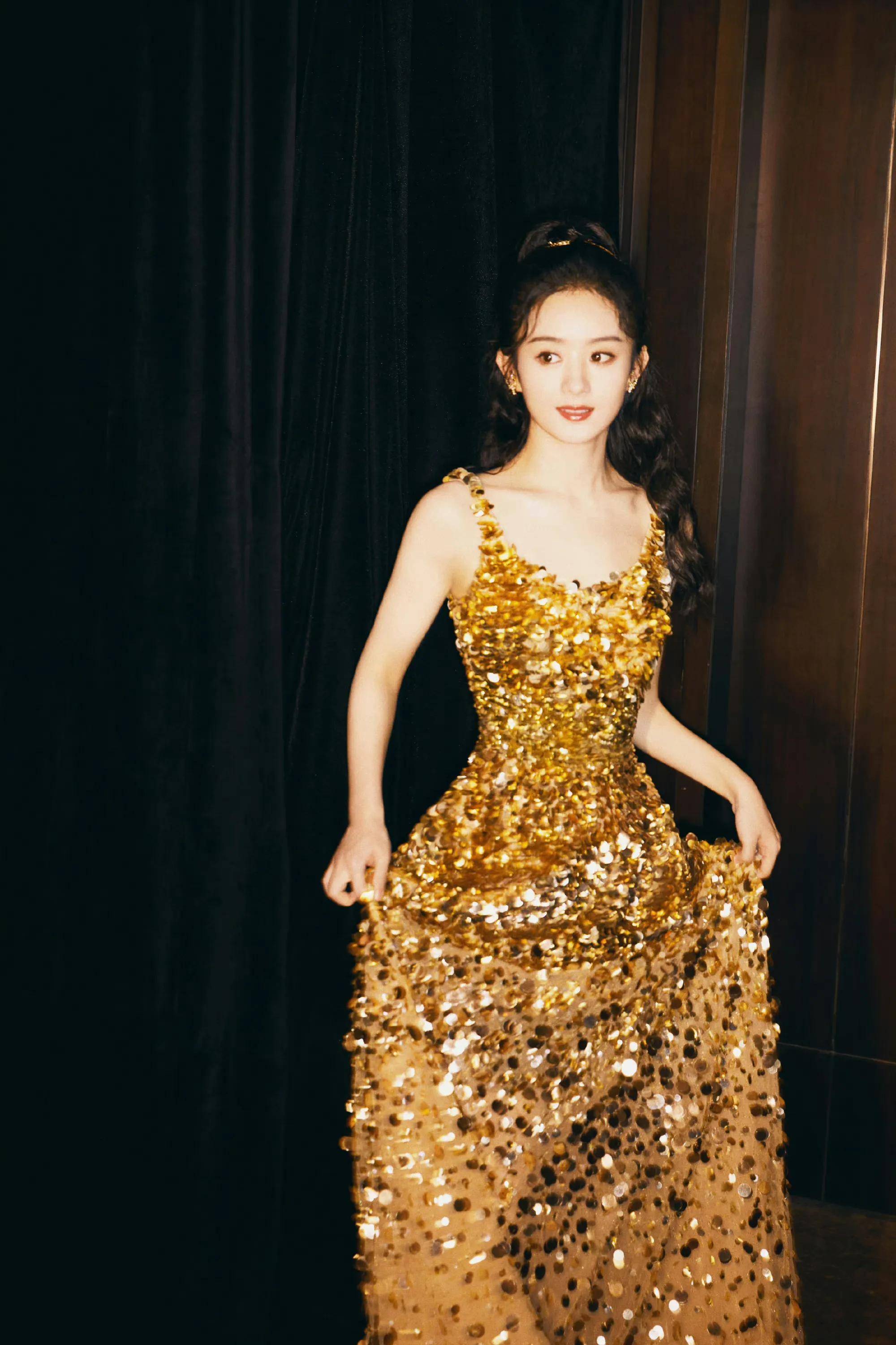 多巴胺女明星系列第二弹-赵丽颖,今日份彩色颖宝_造型_pink_黑色