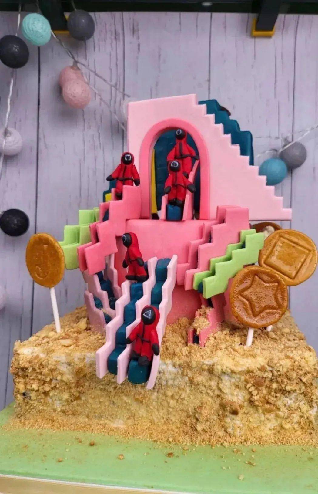 蔡依林做的翻糖蛋糕图片