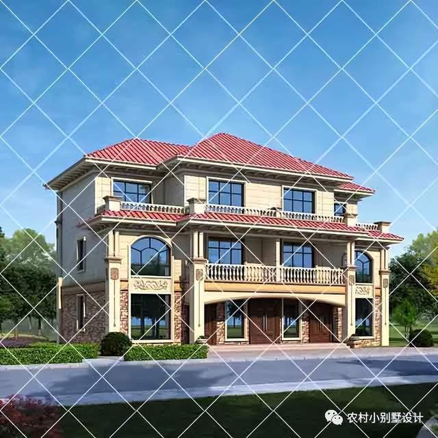 18套三层欧式农村兄弟双拼别墅,兄弟合建双拼巨划算省时省力_父母