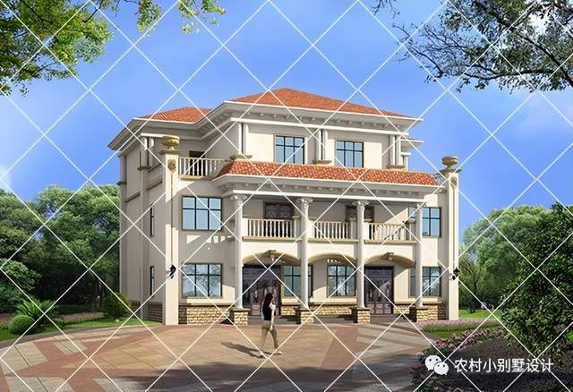 18套三层欧式农村兄弟双拼别墅,兄弟合建双拼巨划算省时省力_父母