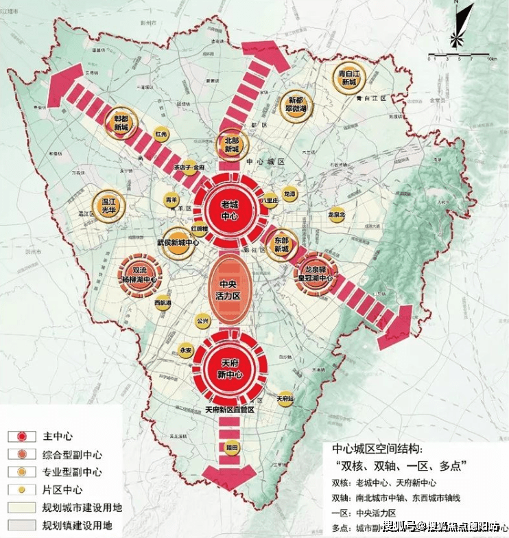 比起城东,城南拥有多个城市副中心,北部新城是目前城北唯一的城市副
