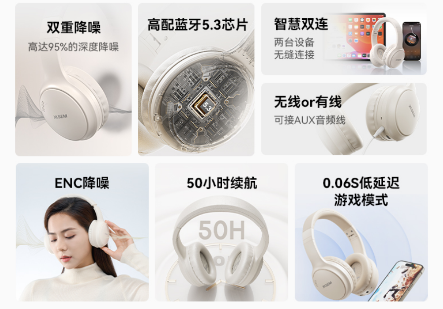 满级配置与极致音质!突破性顶级降噪!百元西圣头戴式耳机震撼登场