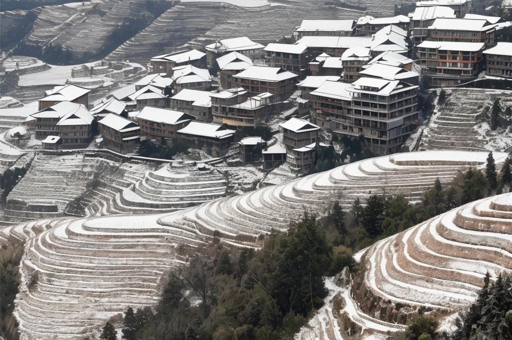 桂林下雪的美景图片图片