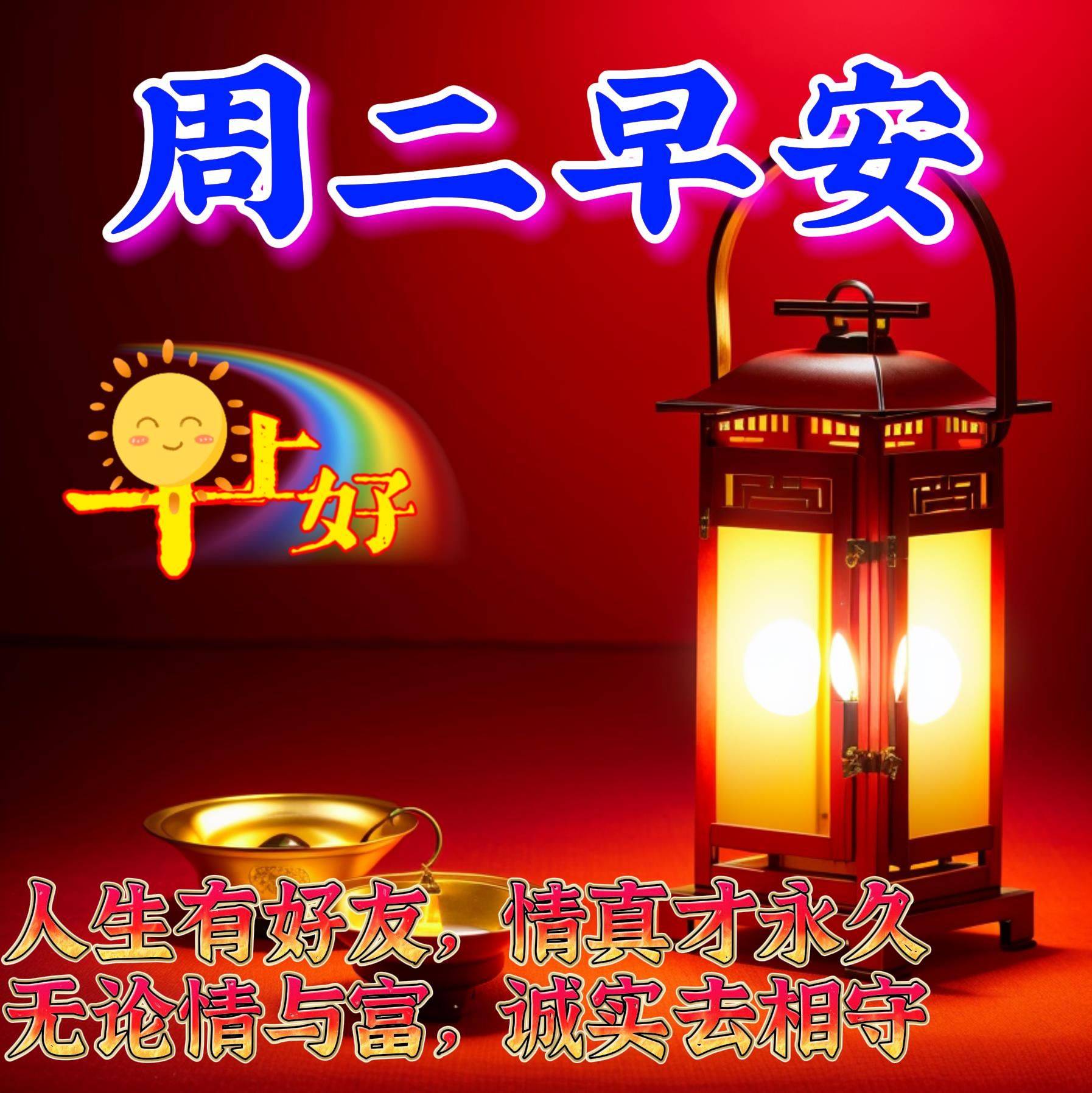 原创1月23日周二早上好祝福语问候语表情图大全