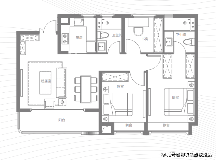 400-1788-336【貴賓熱線】上海奉賢【奉發雲邸】e戶型 約126㎡a1上疊