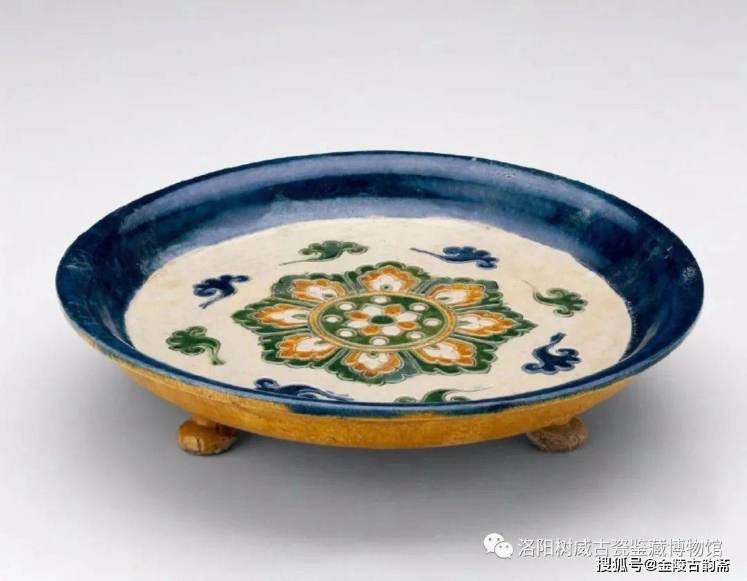 唐代蓝釉器与唐青花，非常珍贵_装饰_馆藏_唐蓝