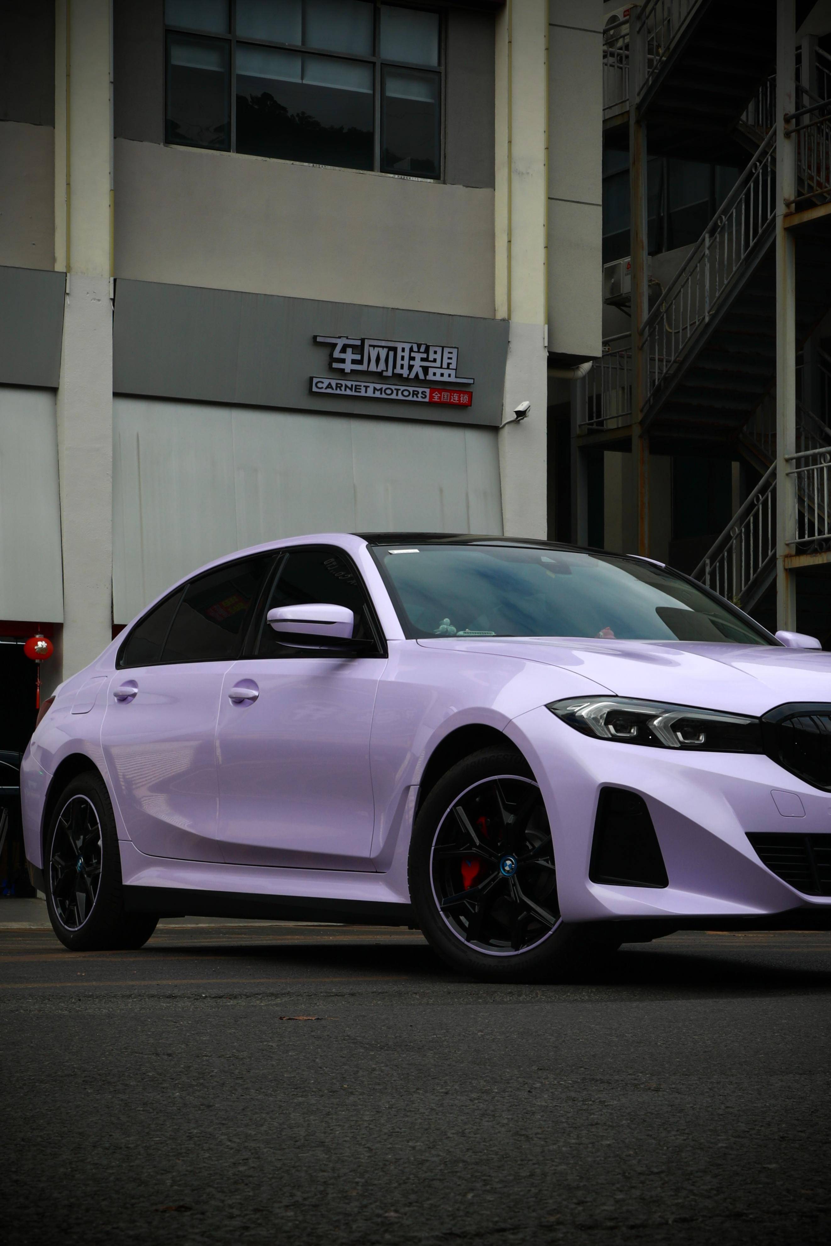 宝马i3改色face guard 星黛紫,女孩纸都无法拒绝的紫色!