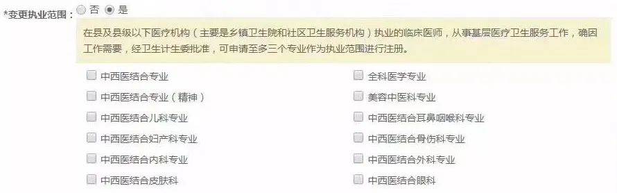 三,中西醫結合類別醫師執業範圍二,口腔類別醫師執業範圍一,臨床類別