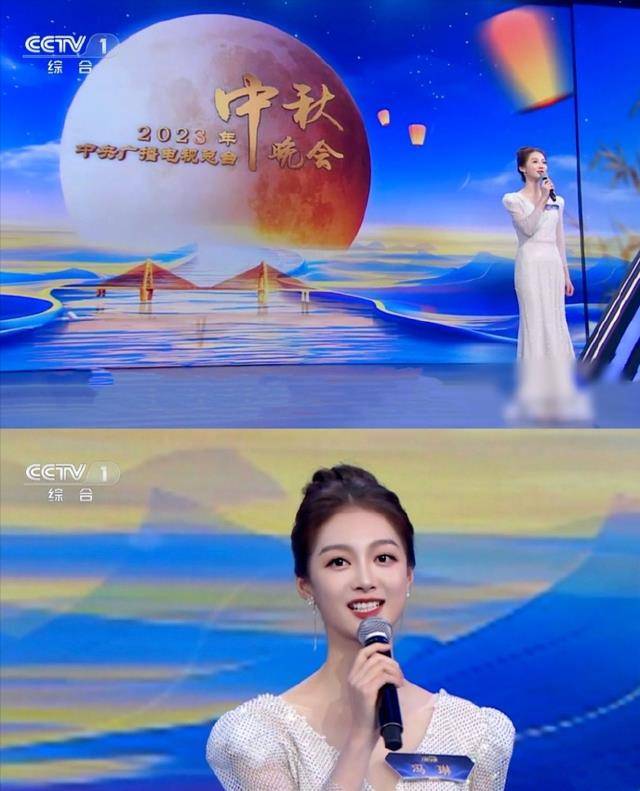 主持大赛爆火后,冯琳现身跨年晚会,一袭白裙青春灵动,美哭了!