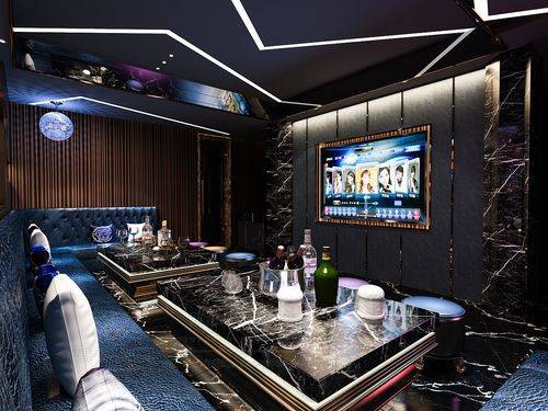 惊艳全场!酒吧墙面变身璀璨星空,点歌系统助力打造视听盛宴