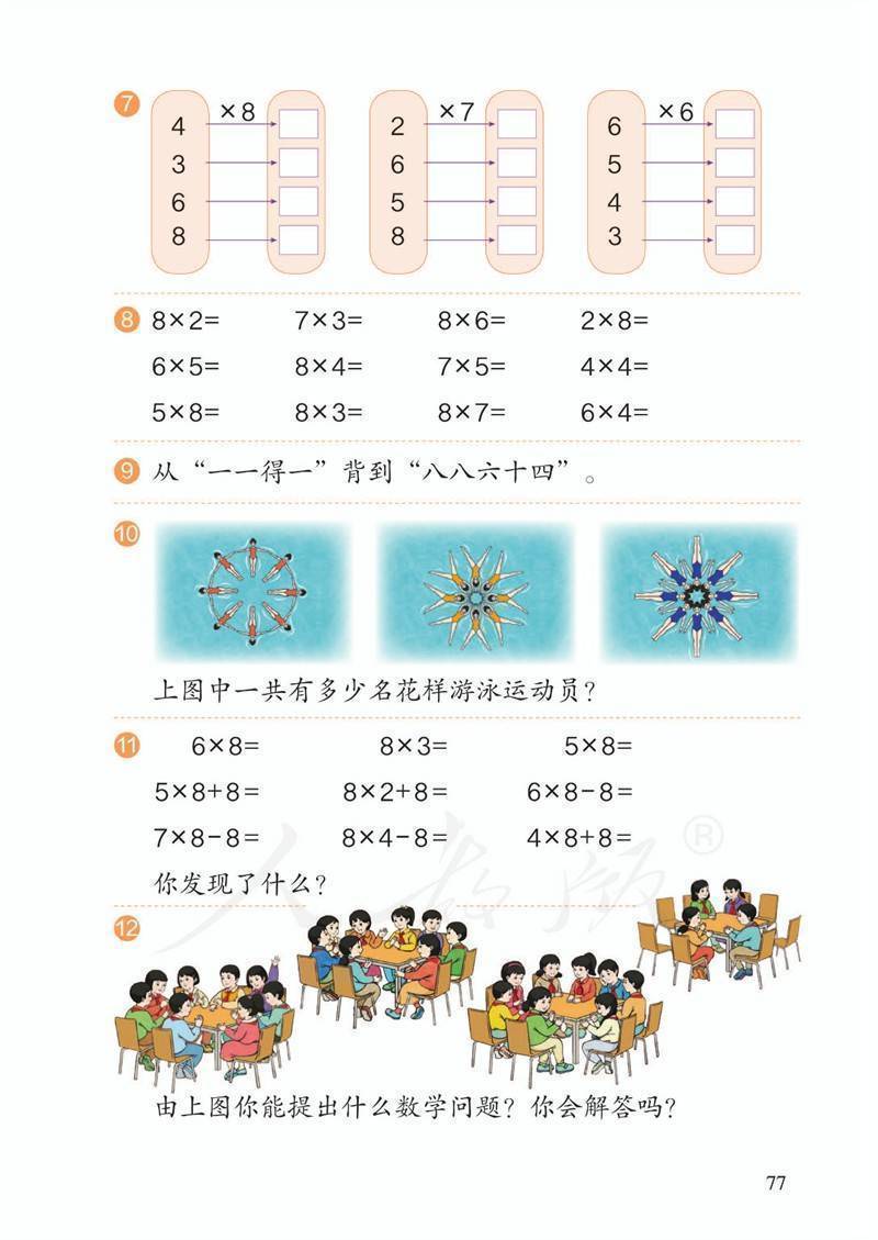 人教版小学二年级上册数学电子课本(高清完整版)
