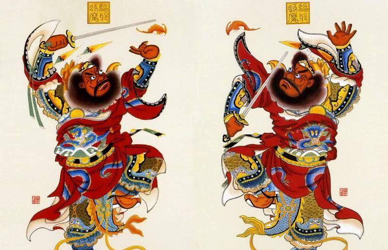 明清时期门神什么样?_钟馗_人们_观念