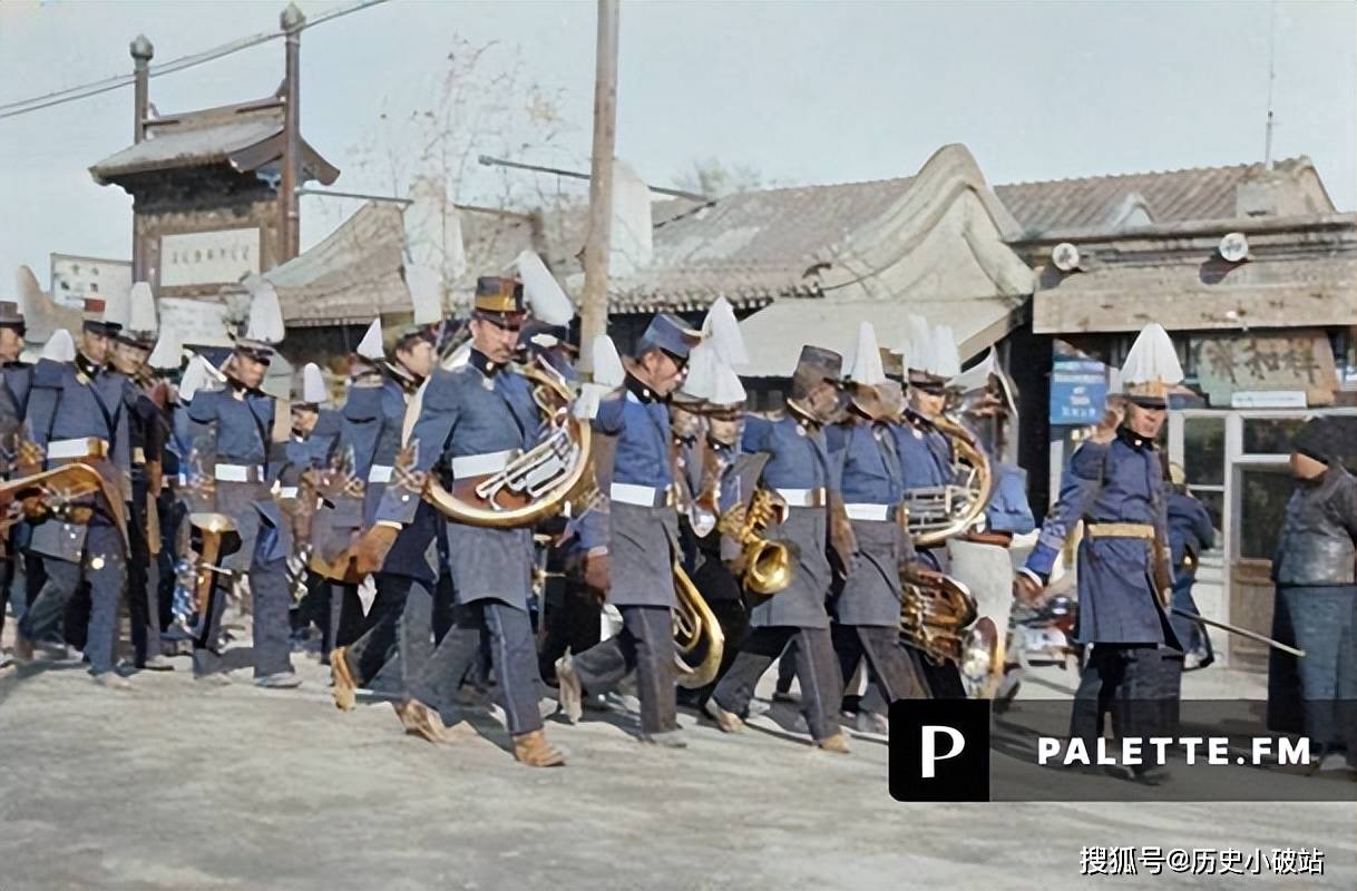 感受历史的气息:1918年民国总统大阅兵彩色老照片欣赏