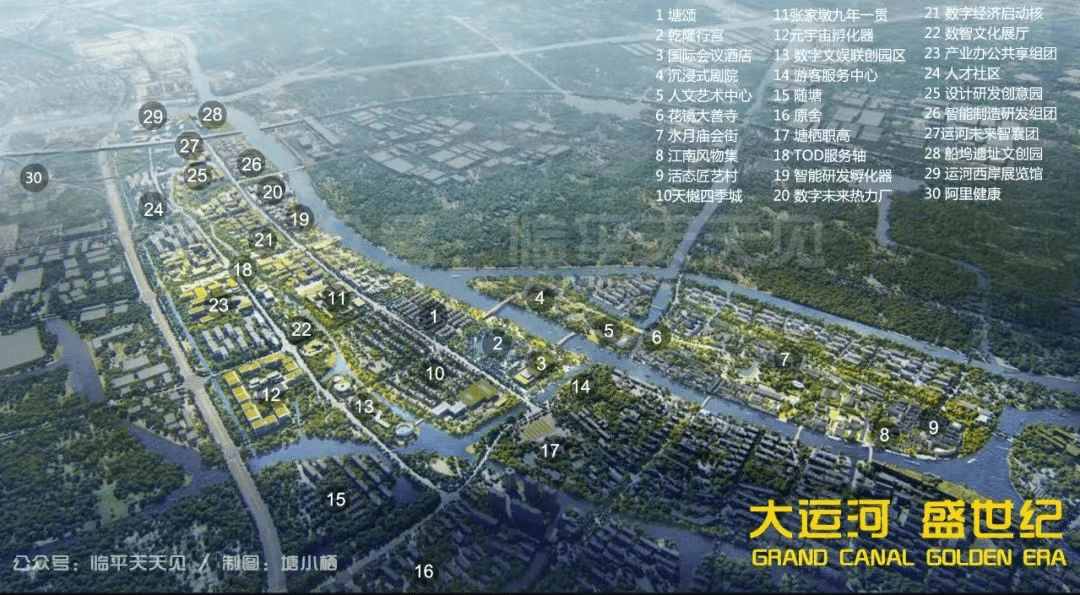 *局部规划一览数字经济启动核数智商业中心规划效果图乾隆行宫规 