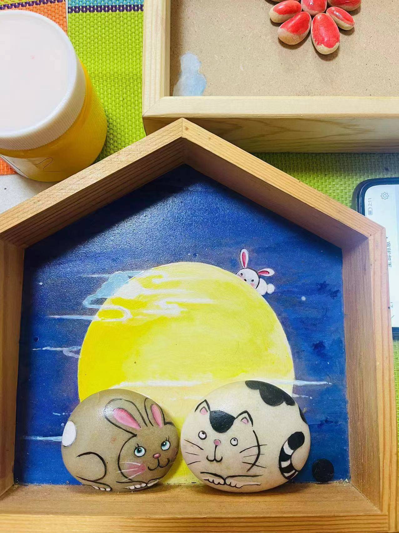 刘普红老师的石头画_金陵_南京_美术家协会